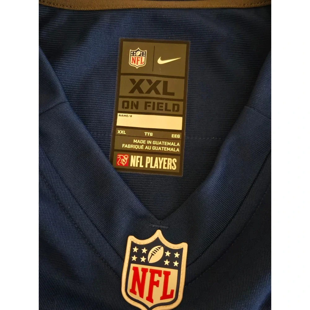 Nike Indianapolis Colts Mend XXL Andrew Luck #12 On Field Jersey Blue 472797-431